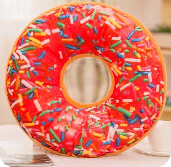 3D Donut Plush Cushion