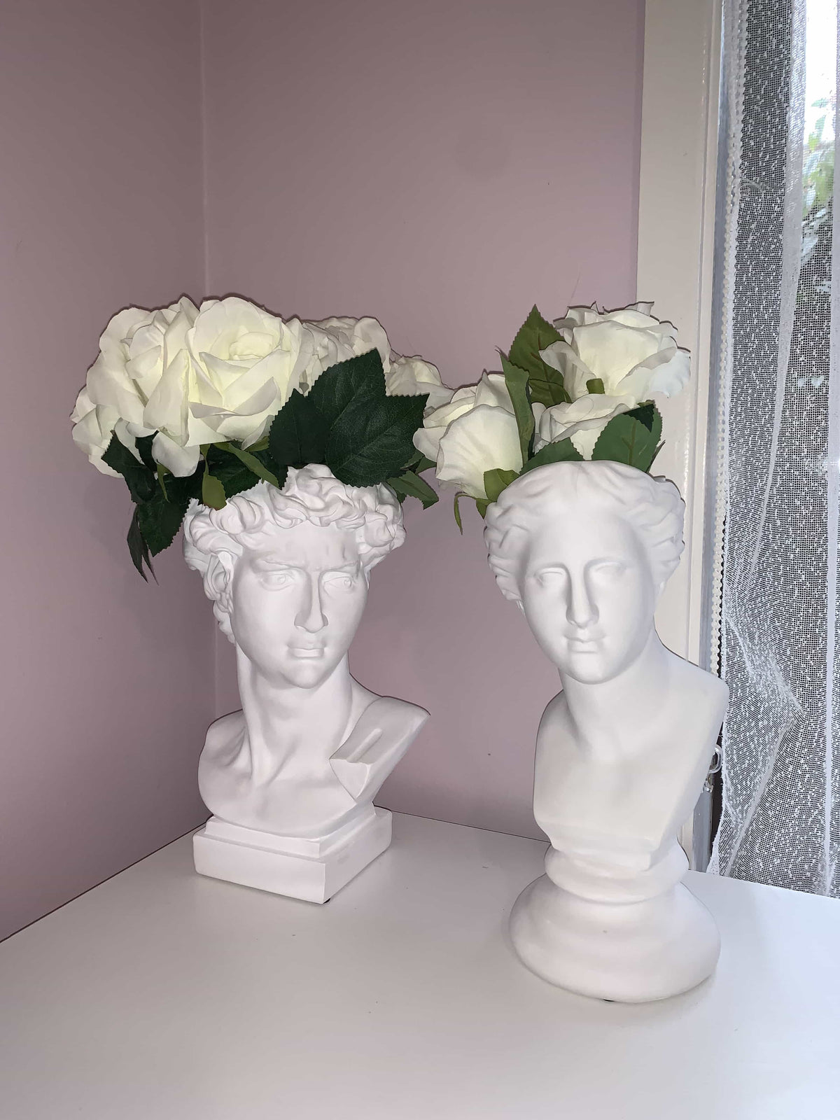 Roman Head Planters