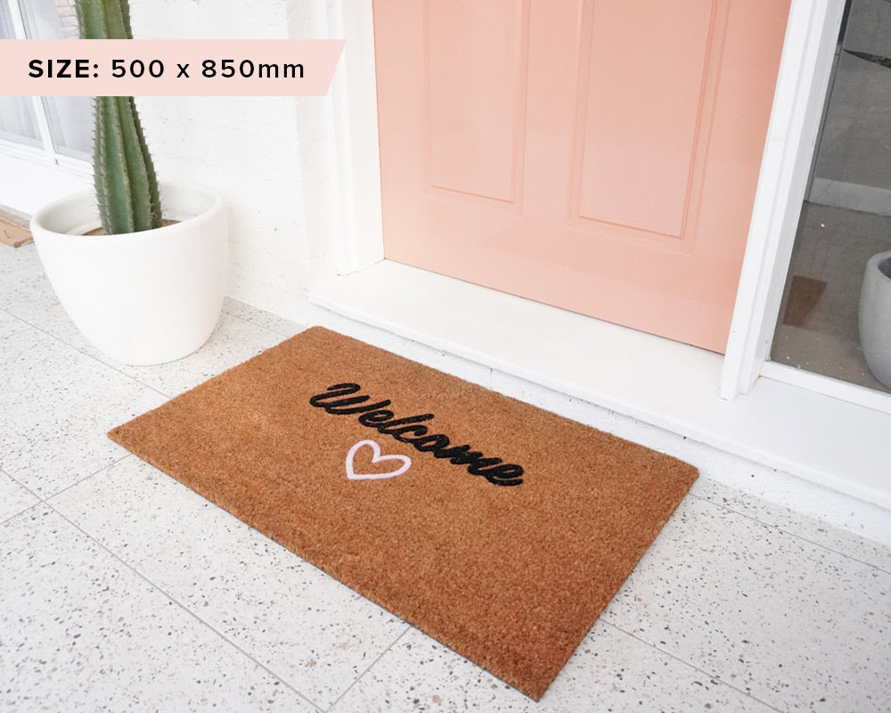 Welcome with Love Doormat Embossed