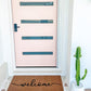 Cursive Welcome Doormat Embossed