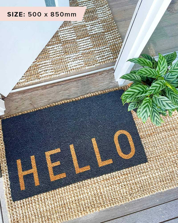Charcoal Natural Hello - The Decor House