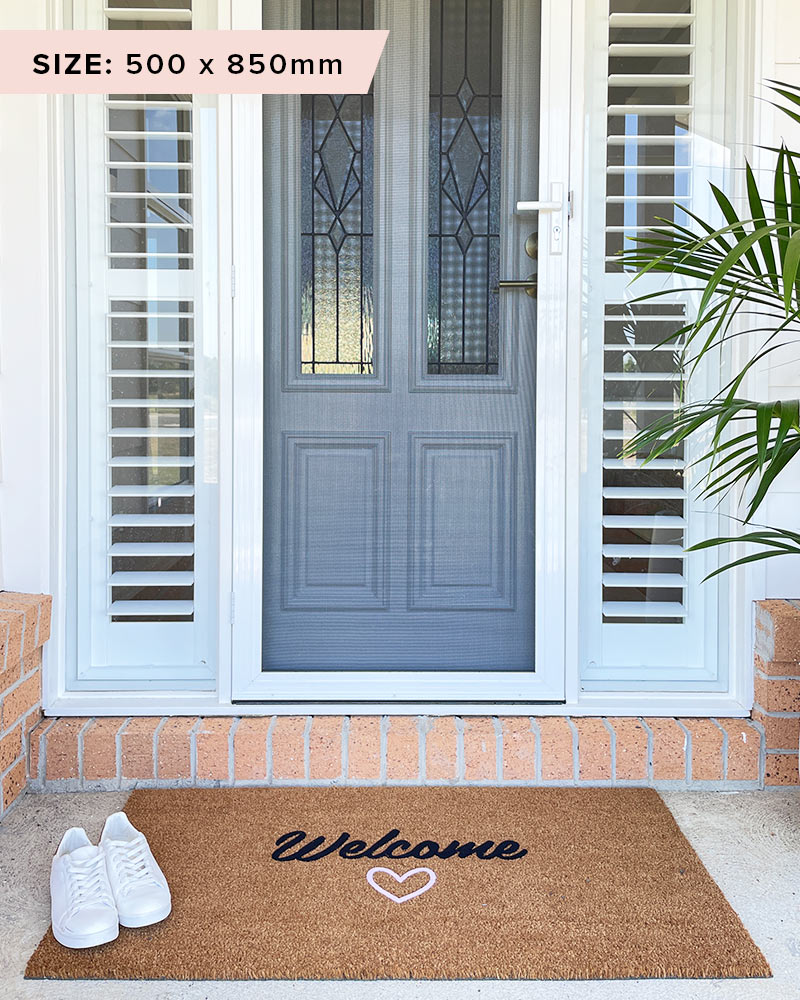 Welcome with Love Doormat Embossed