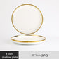 White with Golden Rim Tableware Set