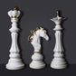 Resin Retro Chess Sculpture