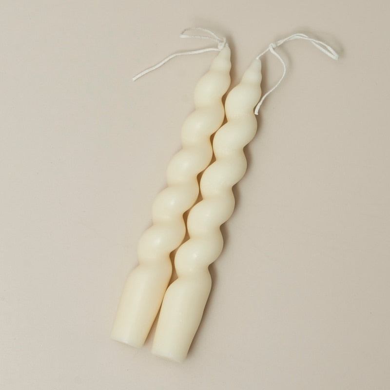 Spiral Scented Taper Candles (2pc)