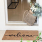 Cursive Welcome Doormat Embossed