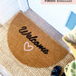 Welcome with Love Semi-Circle Doormat Embossed