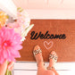 Welcome with Love Doormat Embossed