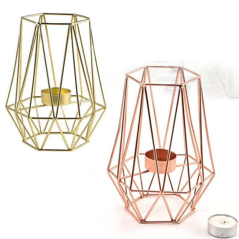 Geometric Tall Tea Light Holder