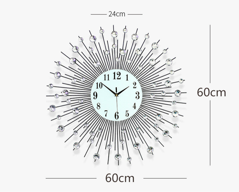 Striking Diamond Wall Clock
