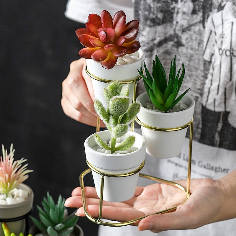 3 Tiered Mini Succulent Pots