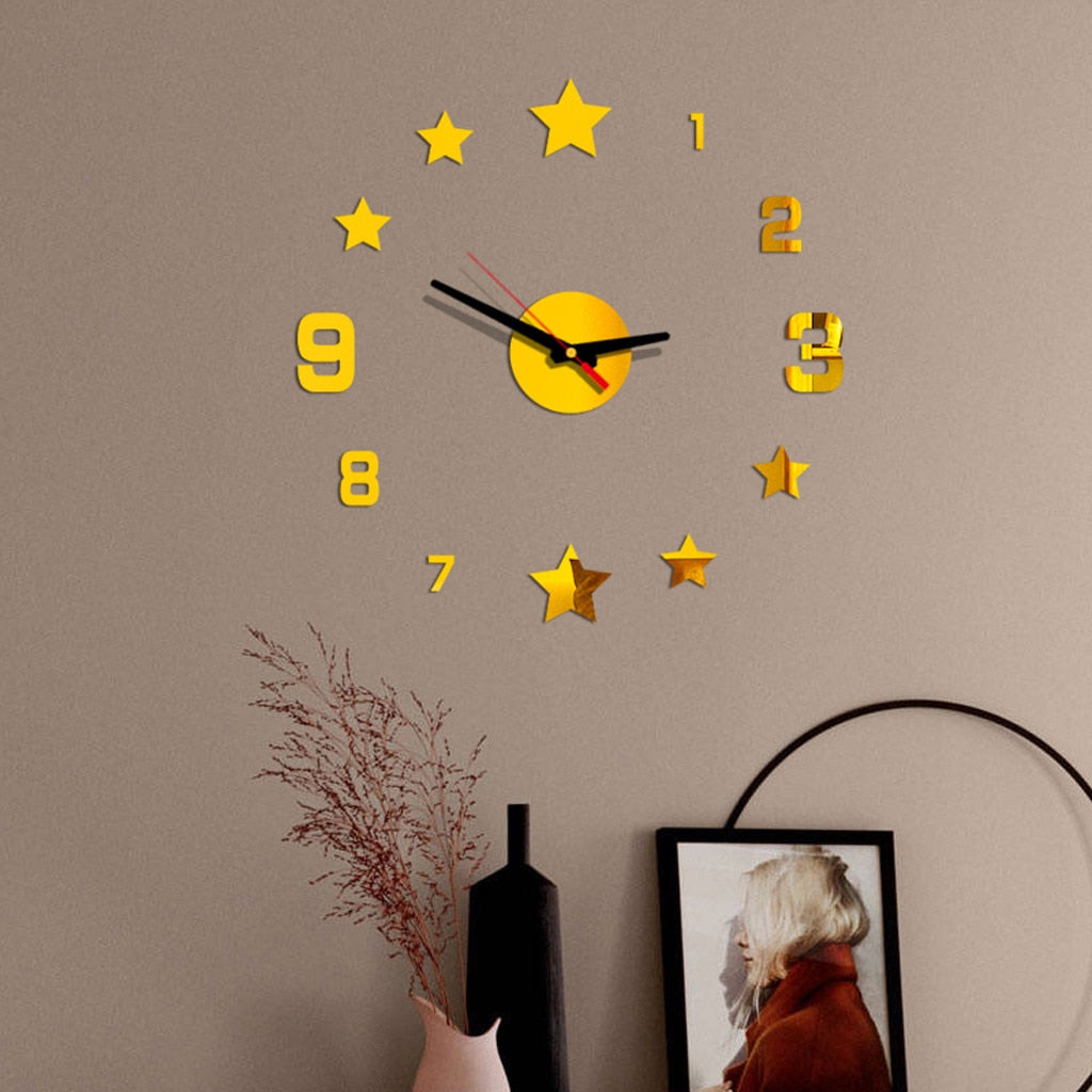 Stars DIY Wall Clock