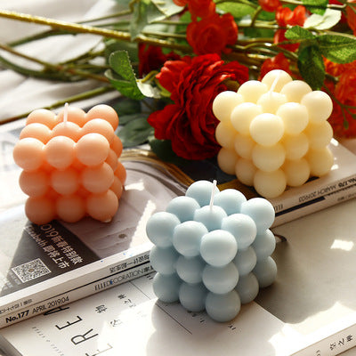 Rounded Cube Candles