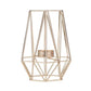 Golden Geometric Candle Holders