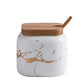 Marble Ceramic Seasoning Jars