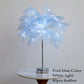 DIY Feather Table Lamp