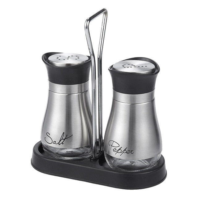 Stainless Steel Salt & Pepper Shaker Set