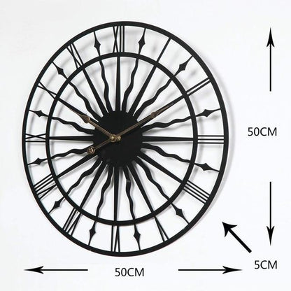 Sun Dial Wall Clock
