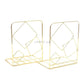 Metallic 2 Piece Book Ends
