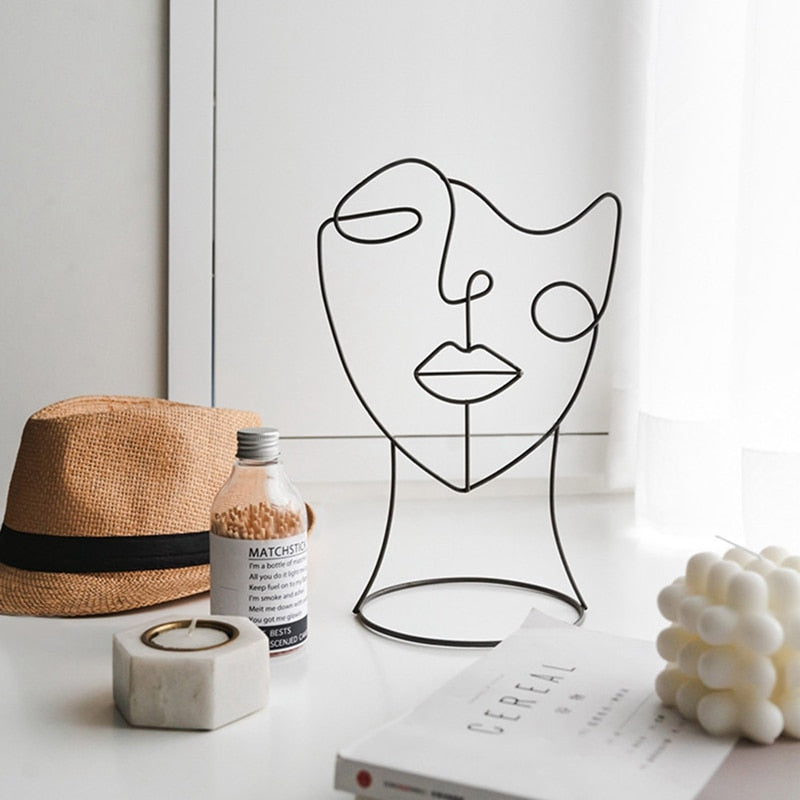 Silhouette Face Sculptures