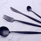 Black Cutlery Set (4 piece) - The Decor House